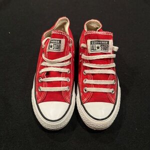 Converse Unisex Red All Star Chucks. Men Size 5.5 Women 4.5